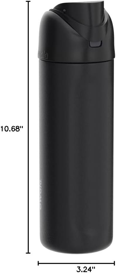 Owala FreeSip Insulated Stainless Steel Water Bottle with Straw for Sports, Travel, and School BPA-Free Sports Water Bottle, 24 oz, Very, Very Dark - Image 7