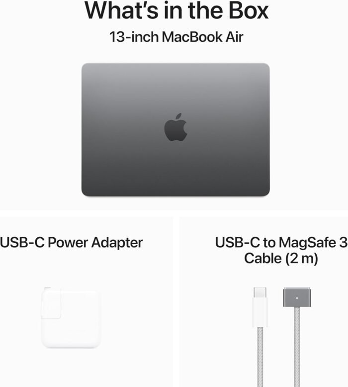 Apple 2024 MacBook Air 13-inch Laptop with M3 chip: Built for Apple Intelligence, 13.6-inch Liquid Retina Display, 16GB Unified Memory, 256GB SSD Storage, Backlit Keyboard, Touch ID; Silver - Image 7