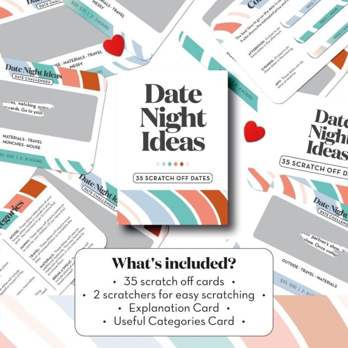 Romantic Couples Valentines Day Gifts for Her, Him - Fun & Adventurous Scratch Off Date Night Ideas Card Game - Birthday Gifts for Boyfriend, Girlfriend, Wife, Husband, Engagement or Anniversaries - Image 5