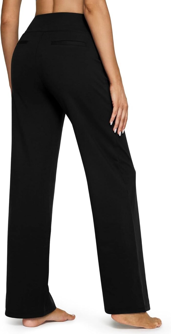G4Free Yoga Pants Women Wide Leg Pants with Pockets High Waist Stretch Dress Casual Sweatpants Petite/Regular/Tall - Image 2