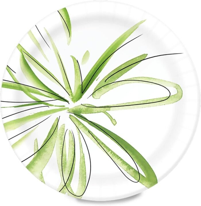Amazon Basics Everyday Paper Plates, 10 Inch, Disposable, 150 Count - Image 3
