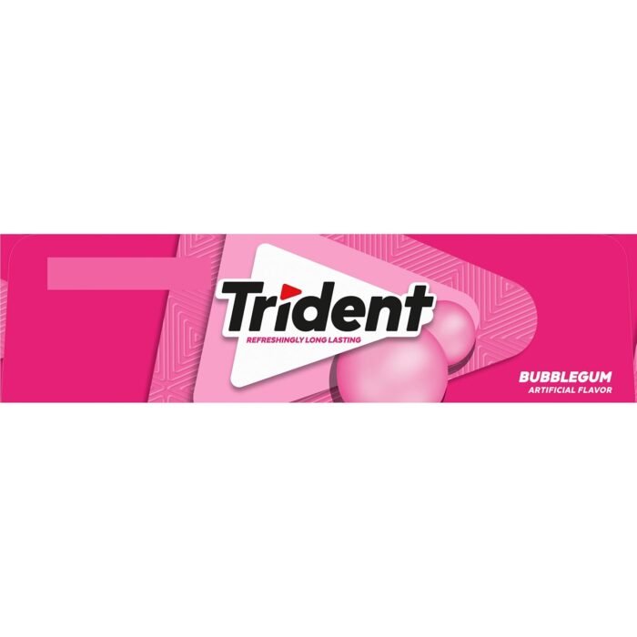 Trident Bubblegum Sugar Free Gum, 12 Packs of 14 Pieces (168 Total Pieces) - Image 14