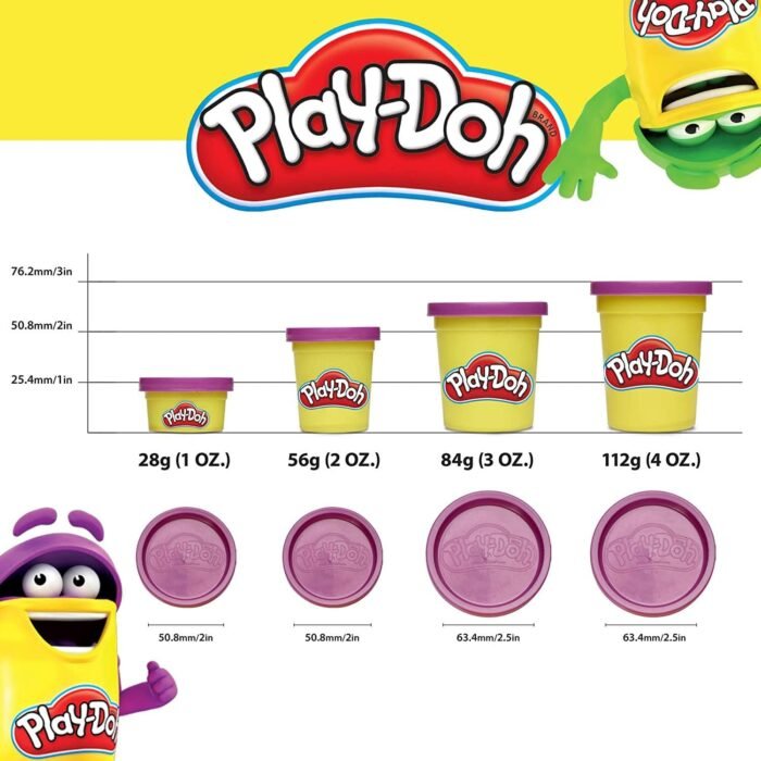 Play-Doh Bulk 10-Pack Case of Assorted Colors, Easter Basket Stuffers, Party Favors for Girls & Boys, Kids Arts & Crafts, Preschool Toys, Ages 2+ (Amazon Exclusive) - Image 6