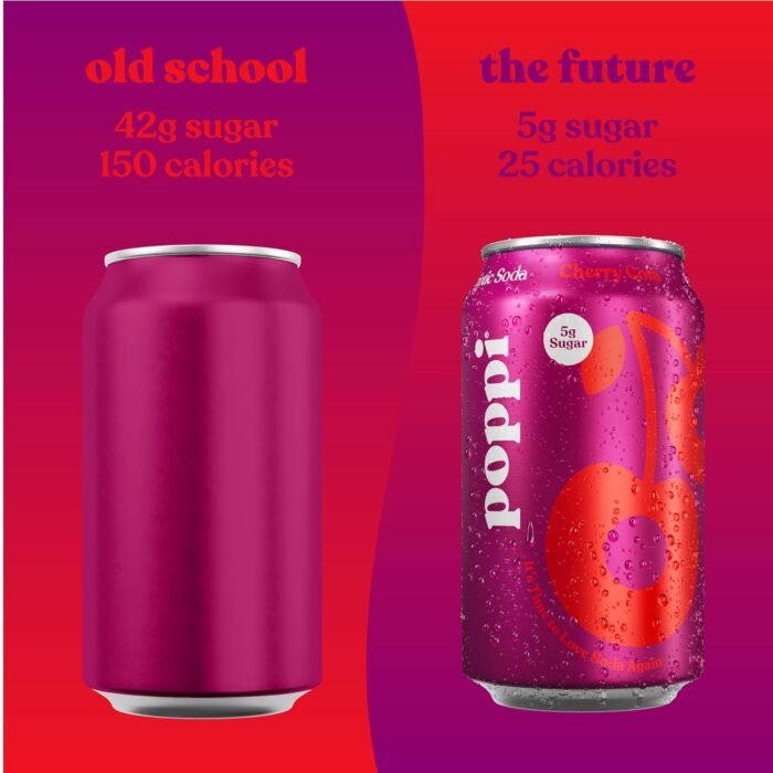 Poppi Sparkling Prebiotic Soda Beverage with Apple Cider Vinegar, Seltzer Water and Fruit Juice, Game Day Variety Pack, 12 oz, Pack of 12, Packaging May Vary - Image 5