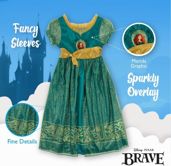 Disney Girls' Fantasy Gown Nightgown - Image 4