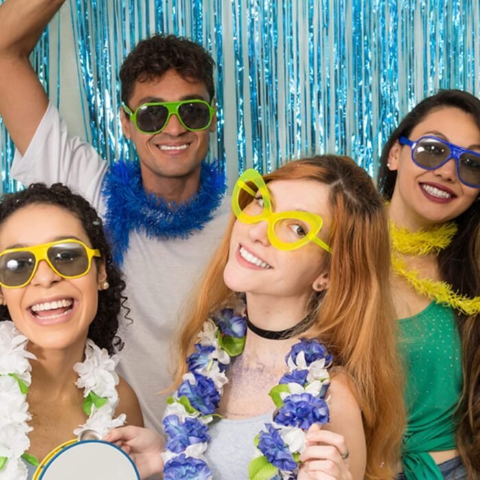 2 Pack Blue Streamers Party Decorations Blue Fringe Backdrop Ocean Themed Party Decorations Foil Curtain Backdrop Blue Birthday Decorations Ocean Party Decor Supplies - Image 2