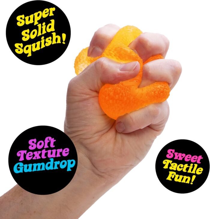 Schylling NeeDoh Gumdrop - Textured Sensory Toy with Super Solid Squish - 2.5" Tall - Colors May Vary (Pack of 1) - Image 3