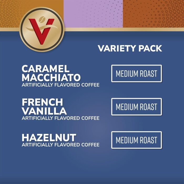 Victor Allen's Coffee Variety Pack (French Vanilla Flavored, Caramel Macchiato, Hazelnut), 32 Count, Single Serve Coffee Pods for Keurig K-Cup Brewers - Image 2