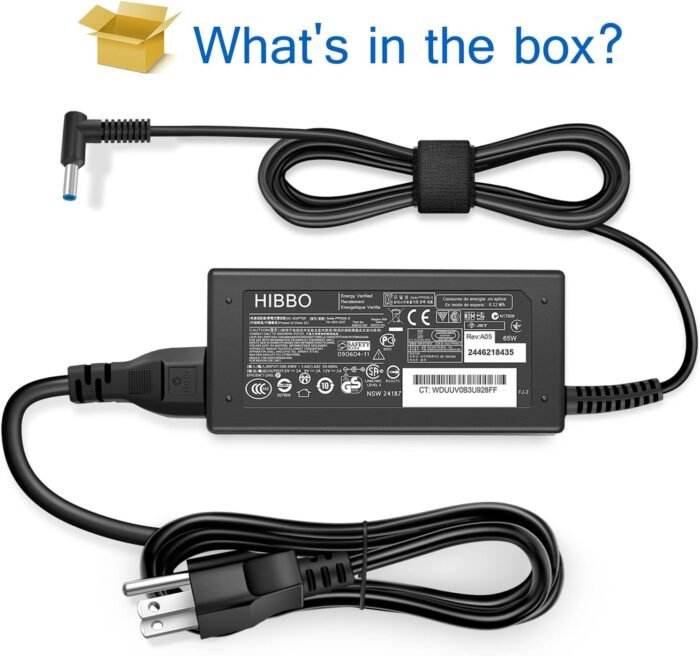 Charger for HP Laptop Computer 65W 45W Smart Blue Tip Power Adapter - Image 7