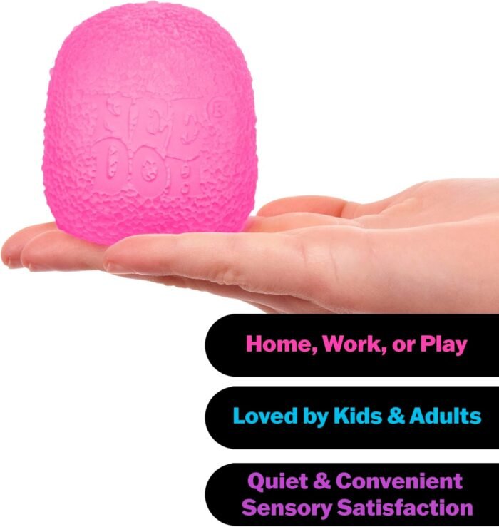 Schylling NeeDoh Gumdrop - Textured Sensory Toy with Super Solid Squish - 2.5" Tall - Colors May Vary (Pack of 1) - Image 5
