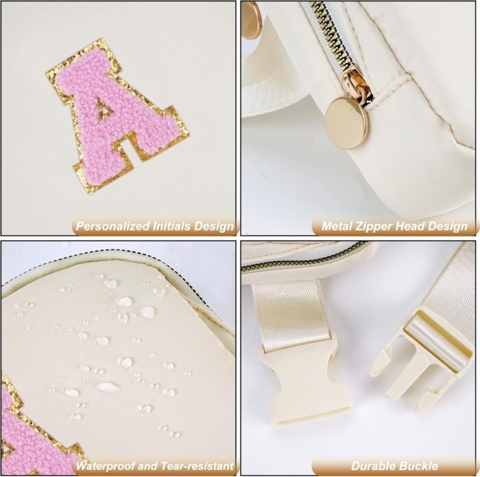 Birthday Gifts for 4 5 6 7 8 9 10 11 12 13 Year Old Girls,Valentines Gifts for Teens Kids Daughter Sister Her,Fanny Pack Crossbody Bag Belt Bag Cute Trendy Stuff | Cream,A - Image 6