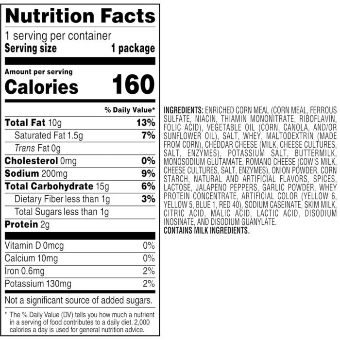 Cheetos Cheese Flavored Snacks, Cheddar Jalapeno Crunchy, 1 Ounce (Pack of 40) - Image 5