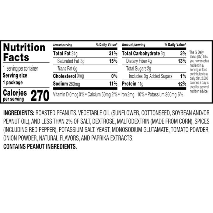 Nut Harvest, Flamin' Hot Peanuts, 1.625 oz Bags (36 Pack) - Image 4