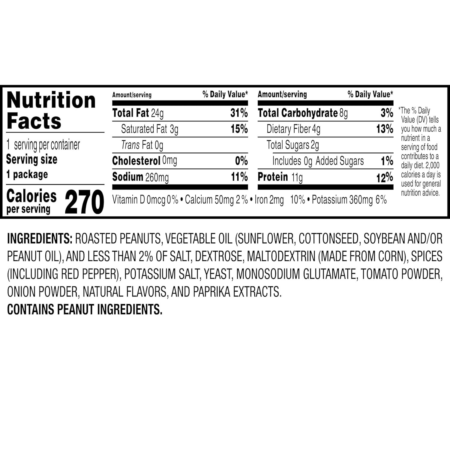 Nut Harvest, Flamin' Hot Peanuts, 1.625 oz Bags (36 Pack) - Image 4