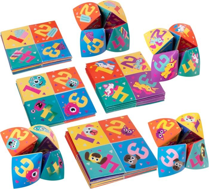 28 Pack Cootie Catcher Valentines Day Cards, Valentine's Day Cards, Valentines Day Gifts for Kids, Valentines Day Cards for Kids School, Party Favor Bulk, Girls Valentines cards, Valentines Day Cards - Image 2