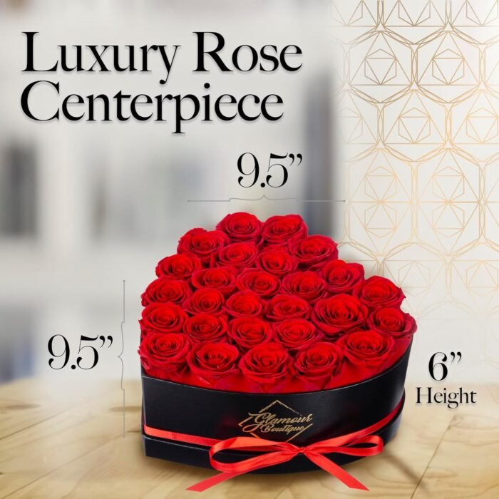 27 Preserved Roses in a Heart Box - Flowers Forever Valentine's Day, Roses Forever for Women, Roses Forever in a Box, Birthday Gifts for Her, Red - Image 7