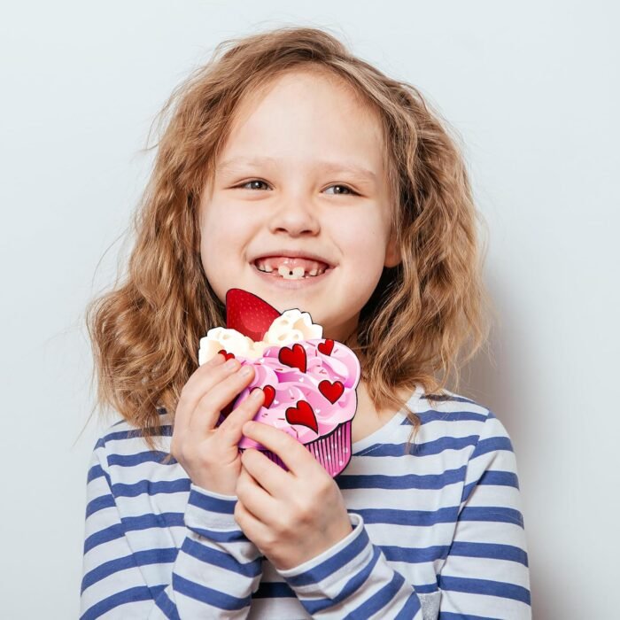 28Pk Strawberry & Cherry Scented Valentines Day Cards with Envelope, Scratch & Sniff Valentines Card for Kids, Valentines Day Greeting Cards,Party Favor Toys,Exchange Gift Card for Kids, Classroom Toy - Image 5