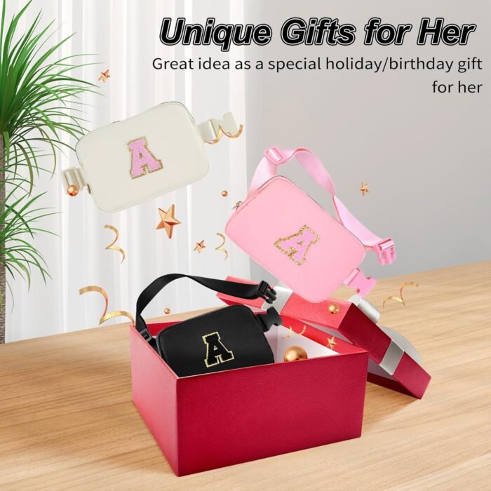 Birthday Gifts for 4 5 6 7 8 9 10 11 12 13 Year Old Girls,Valentines Gifts for Teens Kids Daughter Sister Her,Fanny Pack Crossbody Bag Belt Bag Cute Trendy Stuff | Cream,A - Image 7