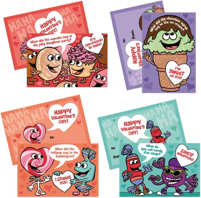 Peaceable Kingdom Valentines Cards for Kids Classroom, Set of 28 Valentines Day Gifts - Scratch off Jokes - Image 6