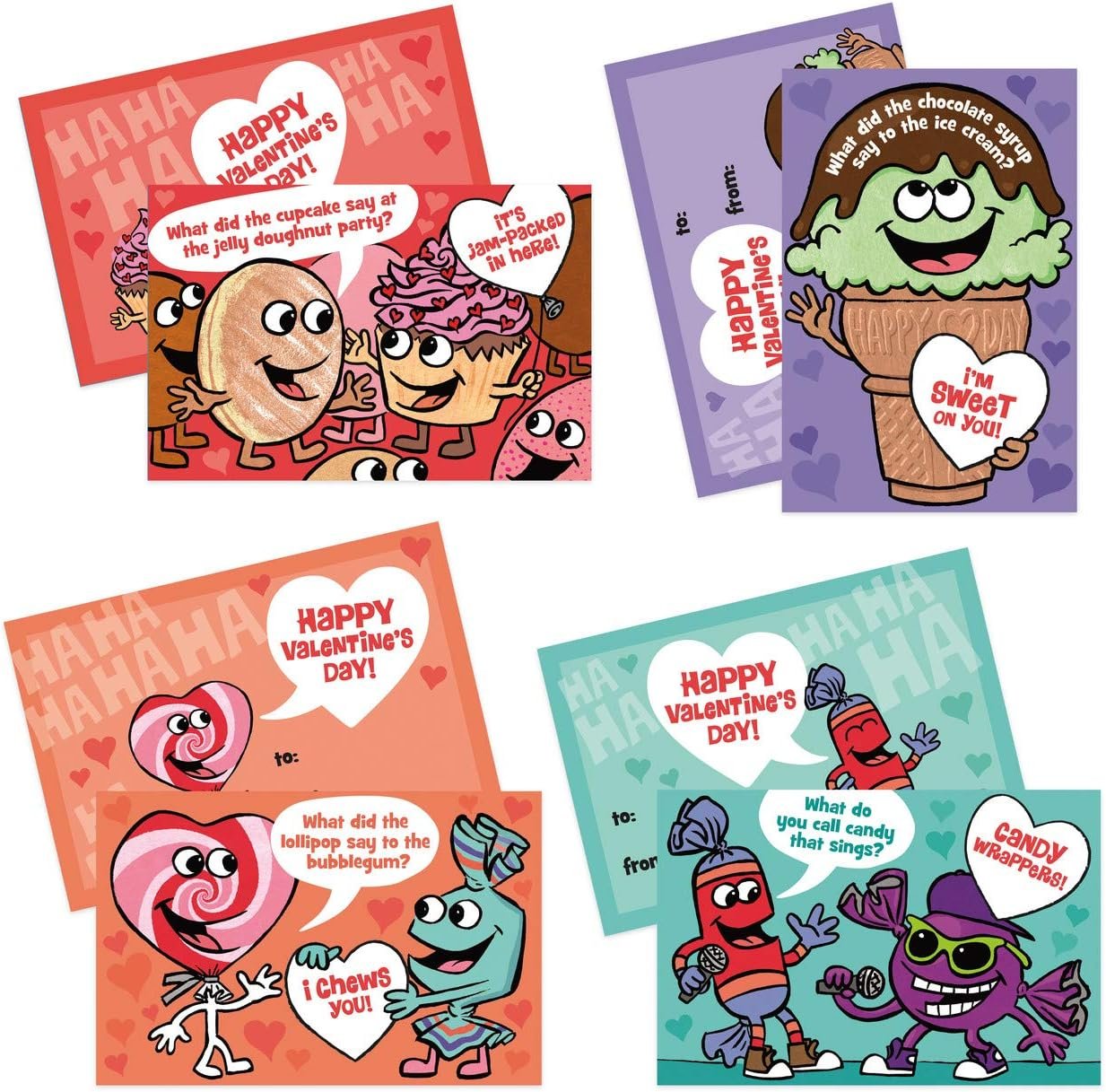 Peaceable Kingdom Valentines Cards for Kids Classroom, Set of 28 Valentines Day Gifts - Scratch off Jokes - Image 6