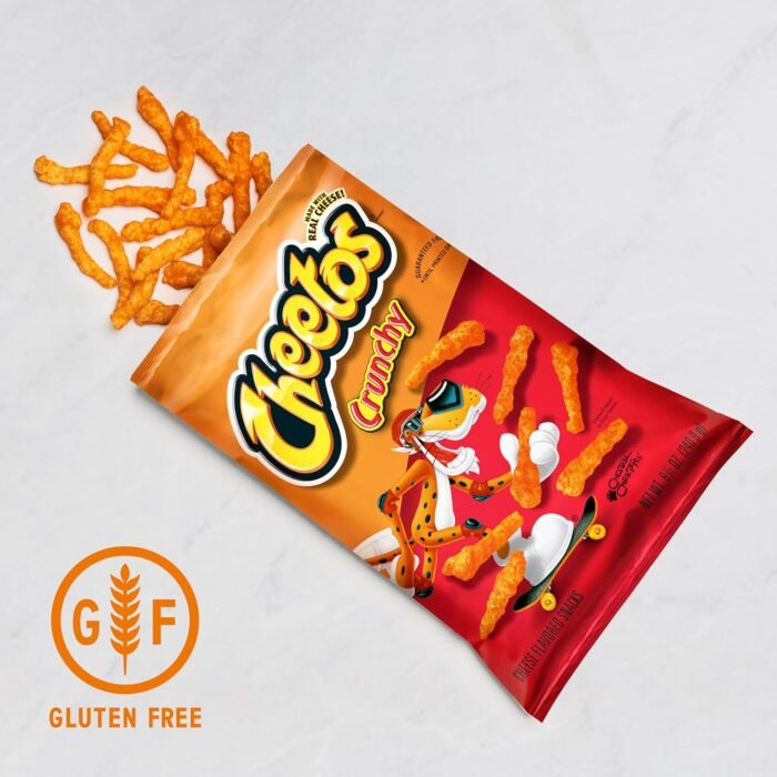Cheetos Crunchy Cheese Flavored Snacks, Gluten Free, 1 Ounce Single Serve Bags (Pack of 40) - Image 3