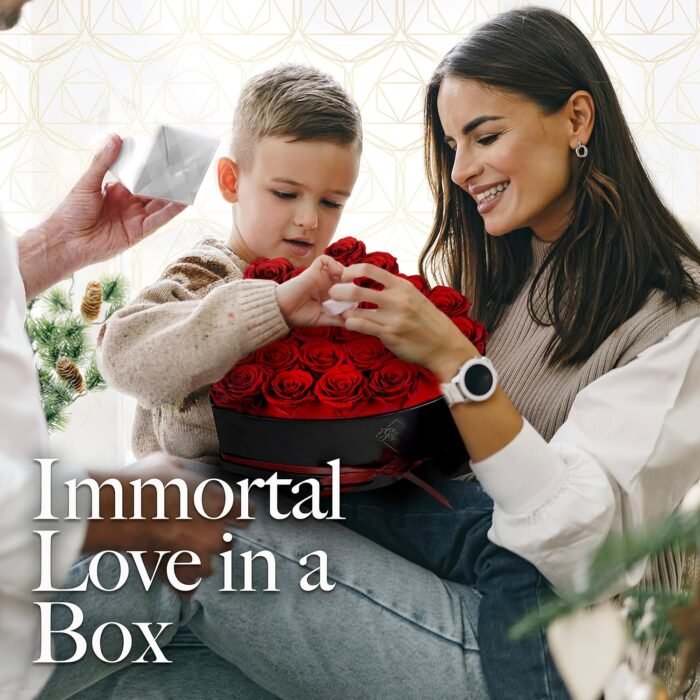 27 Preserved Roses in a Heart Box - Flowers Forever Valentine's Day, Roses Forever for Women, Roses Forever in a Box, Birthday Gifts for Her, Red - Image 9