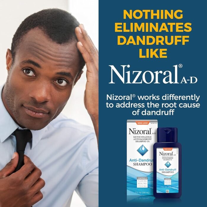 Nizoral Anti-Dandruff Shampoo with 1% Ketoconazole, Fresh Scent, 7 Fl Oz - Image 4