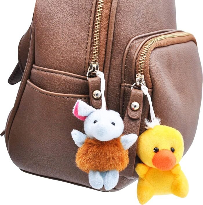 JOYIN 24 Pack Mini Animal Plush Toy Assortment (24 Units 3" Each), Animals Keychain Decoration for Kids, Small Stuffed Animal Bulk for Kids, Carnival Prizes, School Gifts, Valentine's Day Party Favors - Image 5